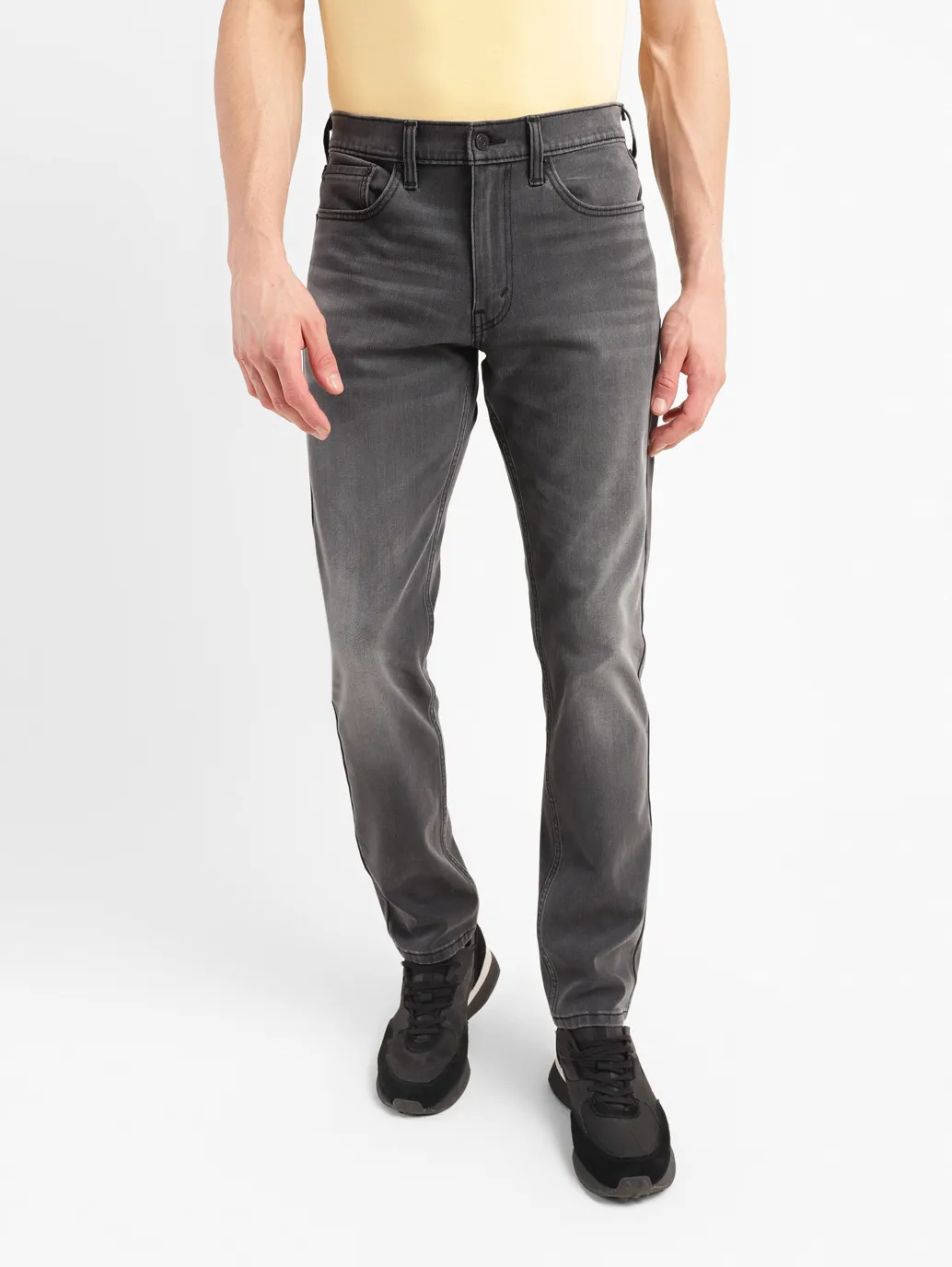 Men's 513 Grey Slim Straight Fit Mid Rise Jeans - Image 2