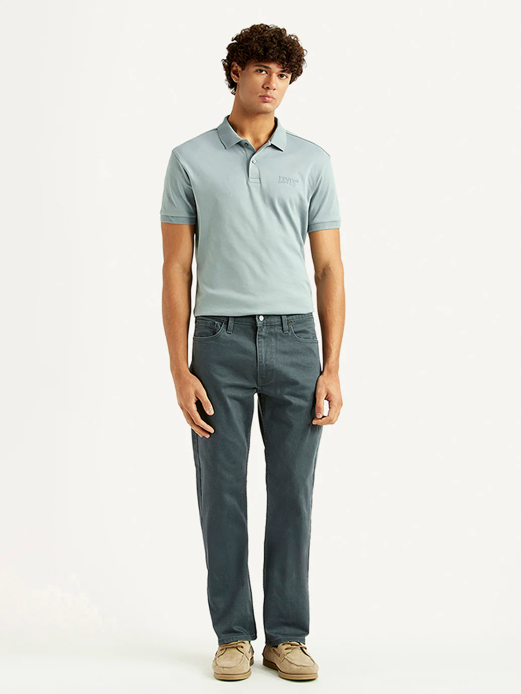 Men's 513 Grey Slim Straight Fit Mid Rise Jeans - Image 2