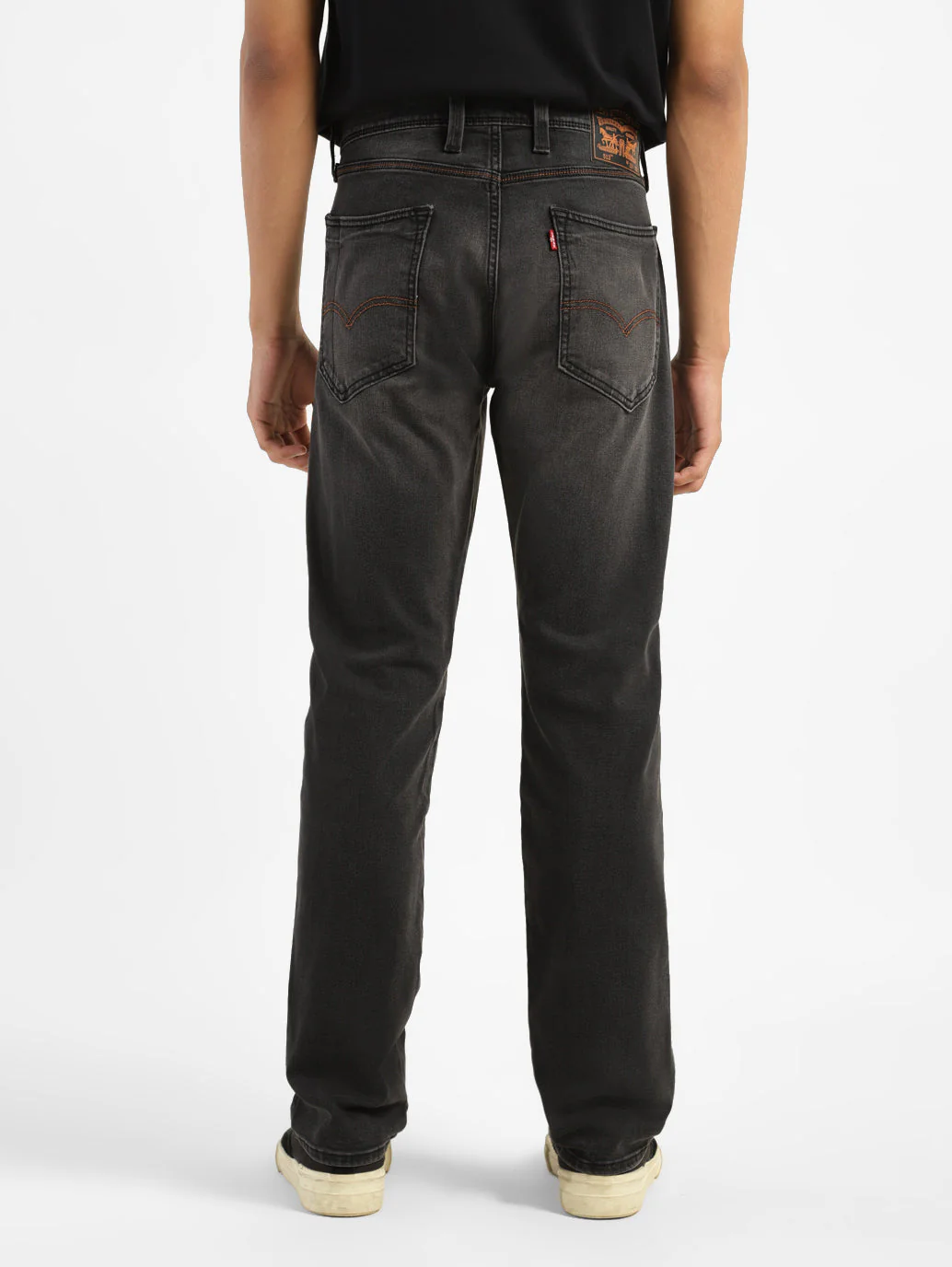 Men's 513 Grey Slim Straight Fit Mid Rise Jeans - Image 3