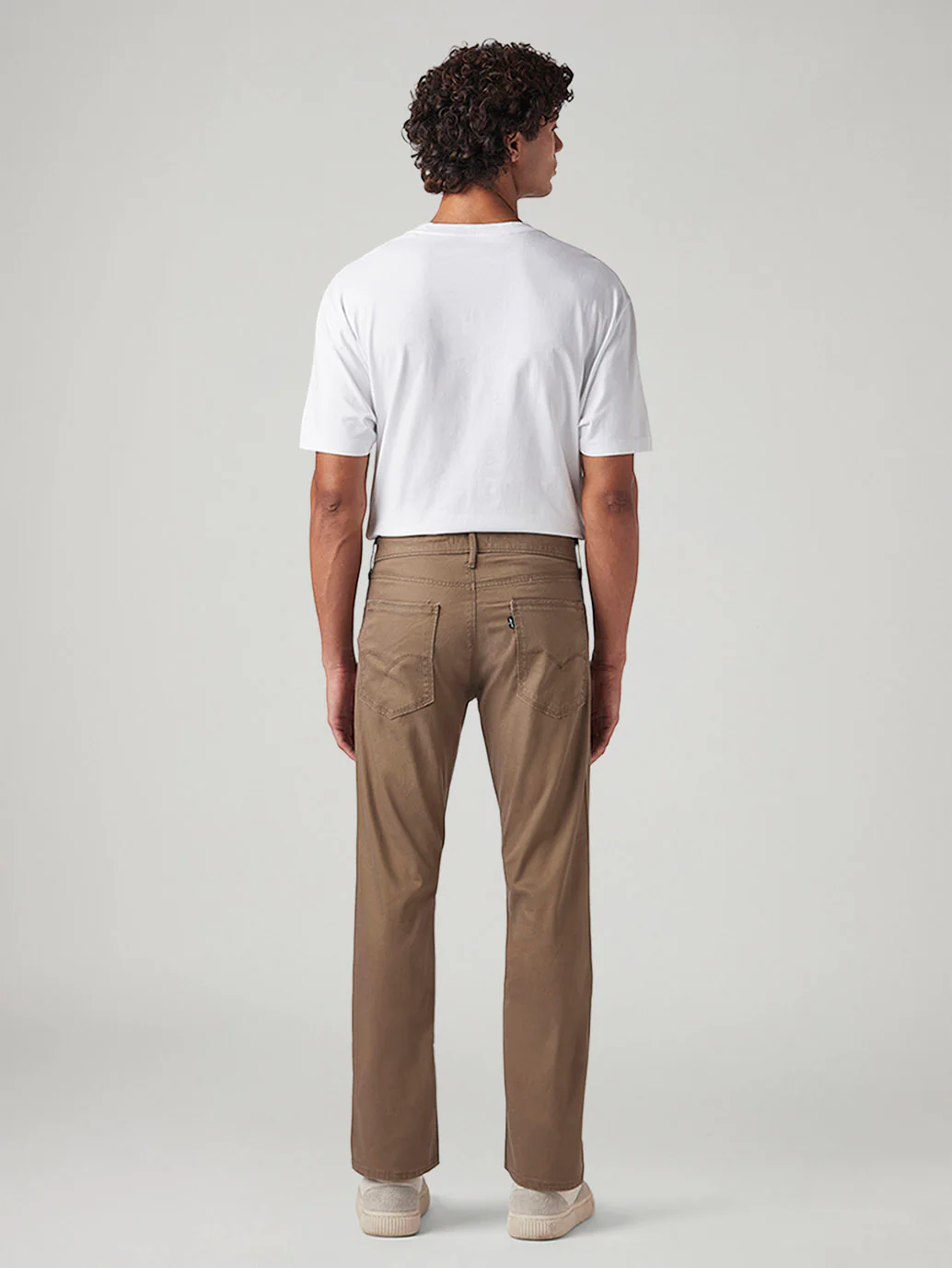 Men's 513 Brown Slim Straight Fit Mid Rise Chinos - Image 4