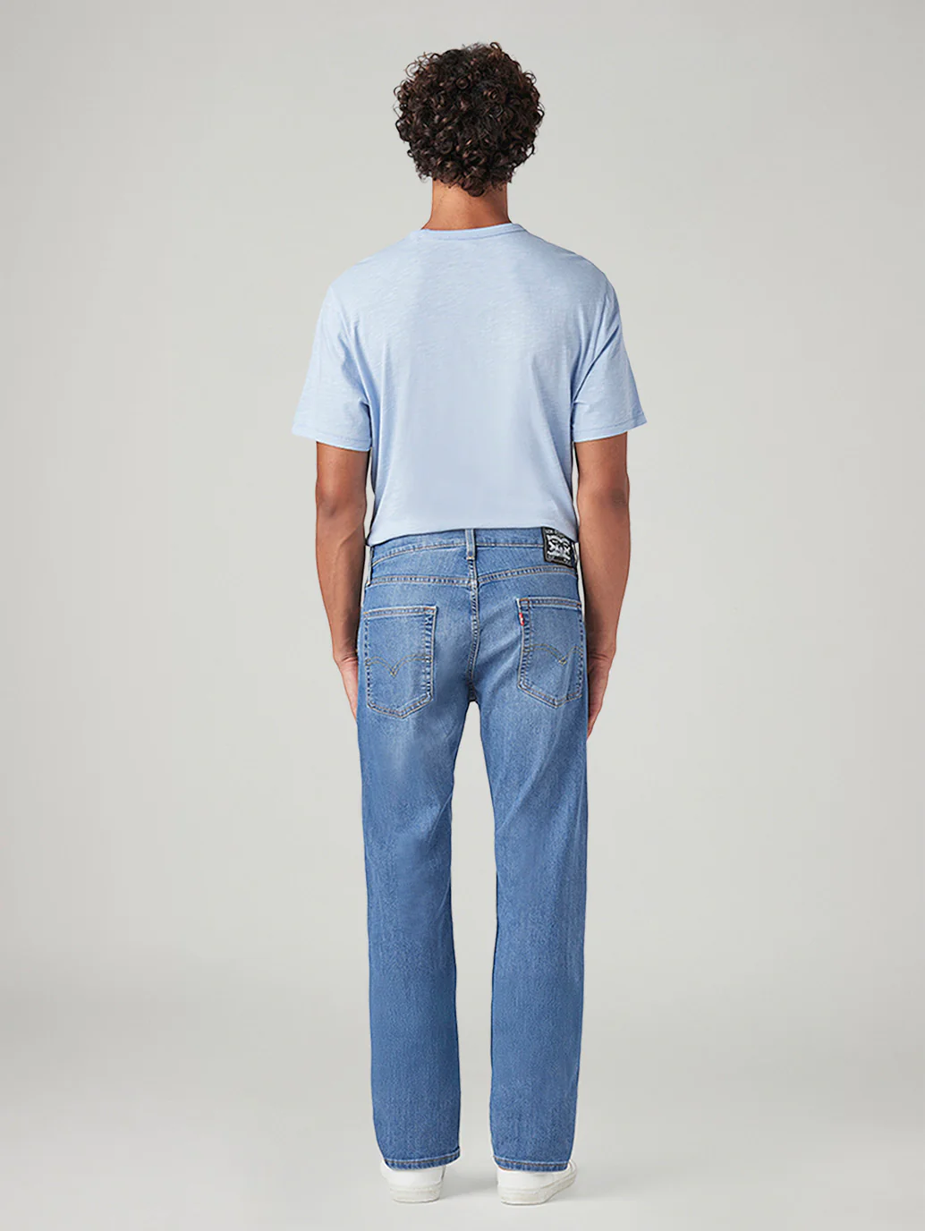 Men's 513 Light Blue Slim Straight Fit Mid Rise Jeans - Image 5
