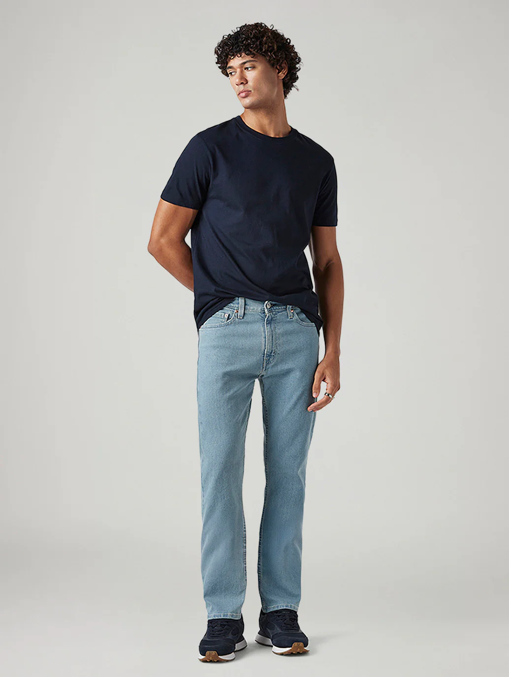Men's 513 Light Blue Slim Straight Fit Mid Rise Tinted Jeans