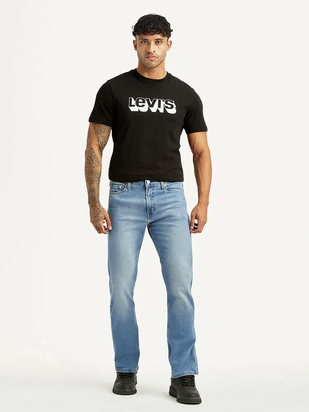 Men's 513 Light Indigo Slim Tapered Fit Mid Rise Jeans - Image 2