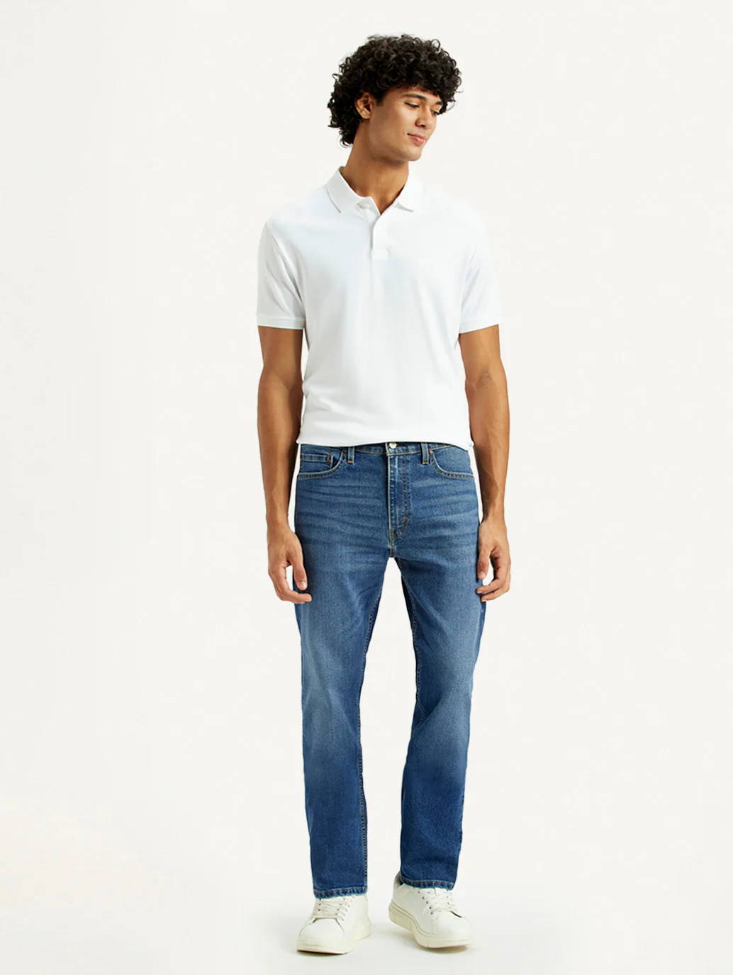 Men's 513 Indigo Slim Straight Fit Mid Rise Jeans - Image 6