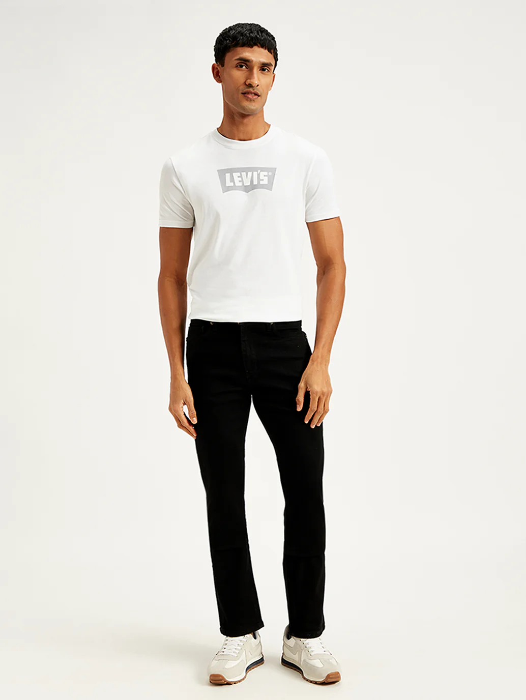 Men's 513 Black Slim Straight Fit Mid Rise Jeans