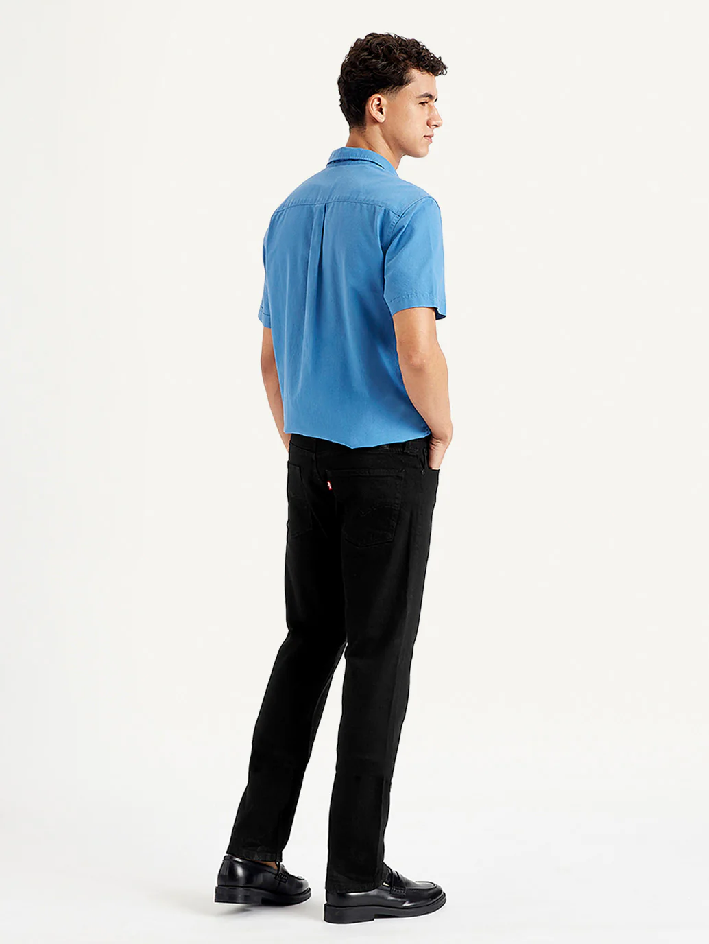 Men's 513 Black Slim Straight Fit Mid Rise Jeans - Image 5