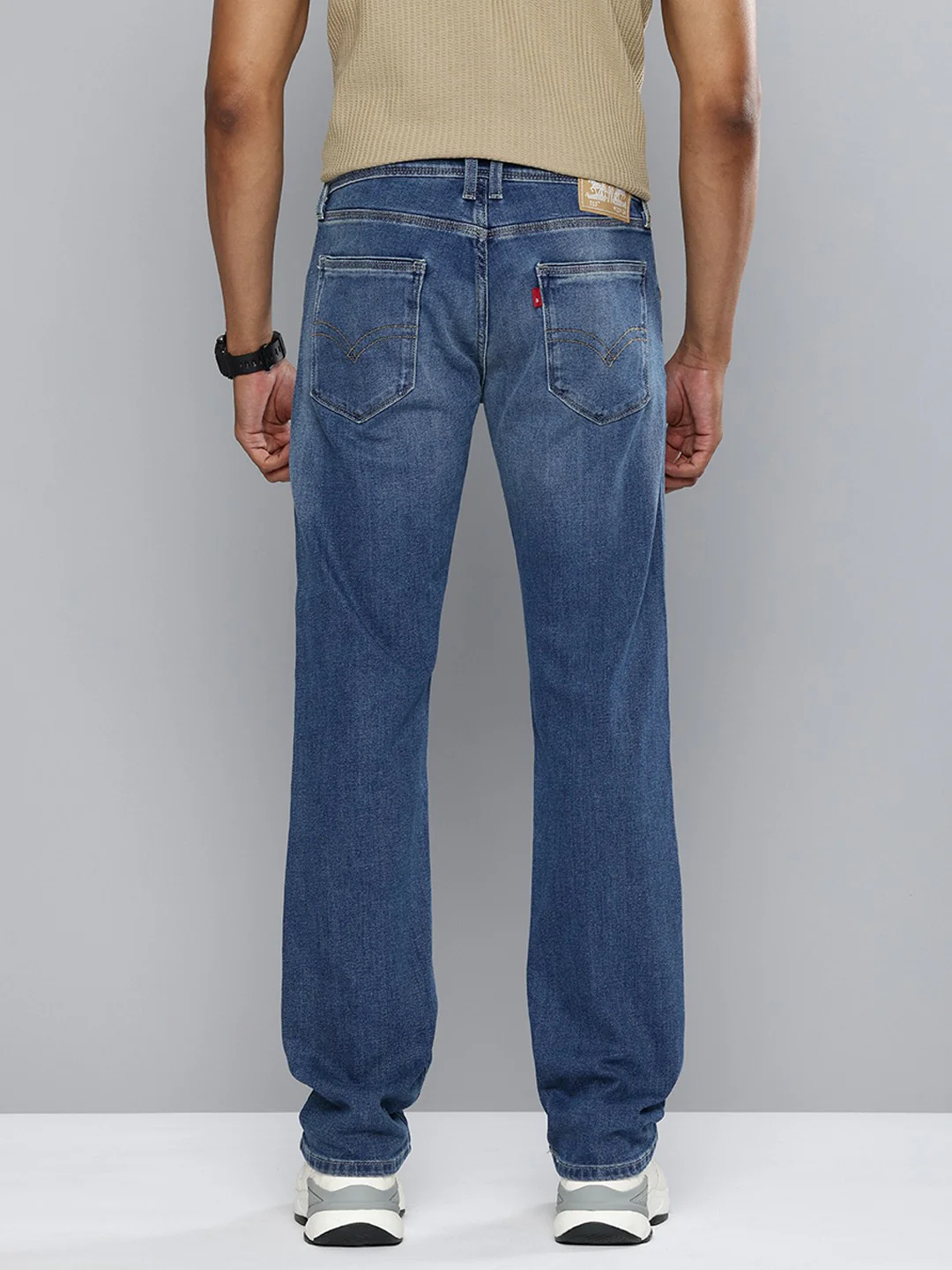 Men's 511 Blue Slim Fit Mid Rise Jeans - Image 5