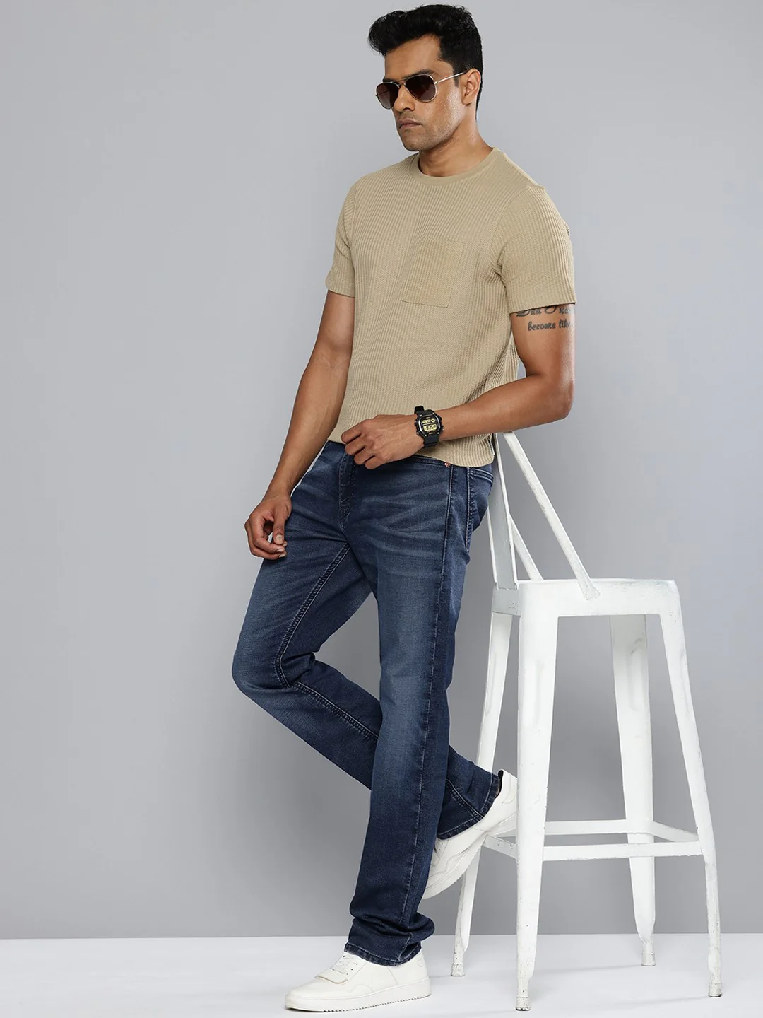 Men's 511 Dark Blue Slim Fit Mid Rise Jeans