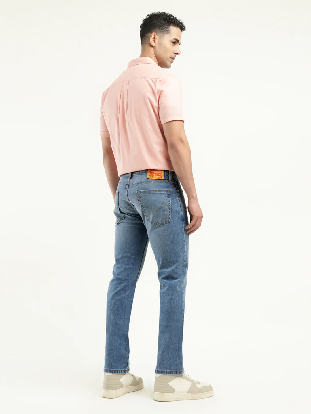 Men's 513 Indigo Slim Straight Fit Mid Rise Jeans - Image 3
