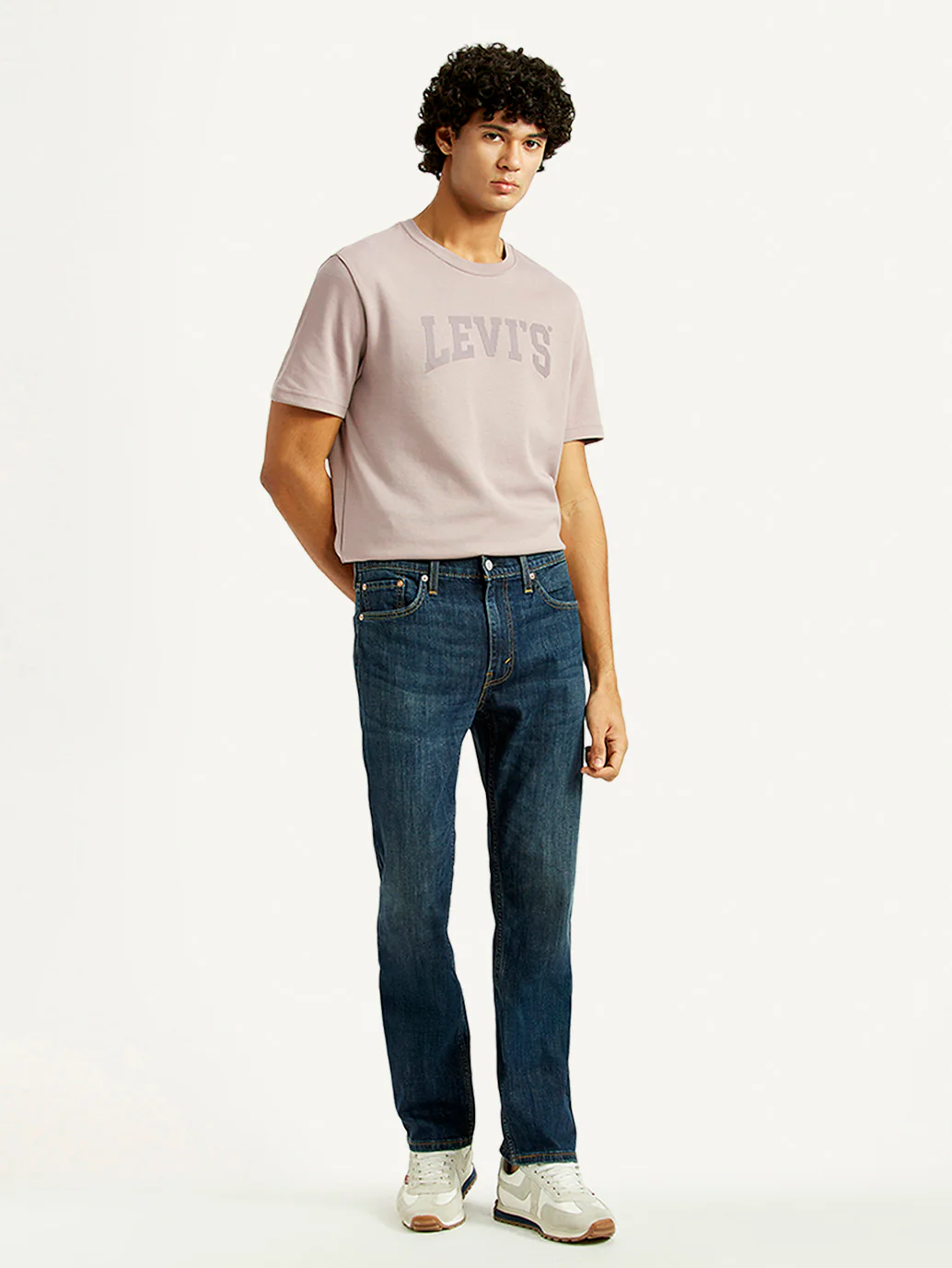 Men's 513 Dark Indigo Slim Straight Fit Mid Rise Jeans - Image 2
