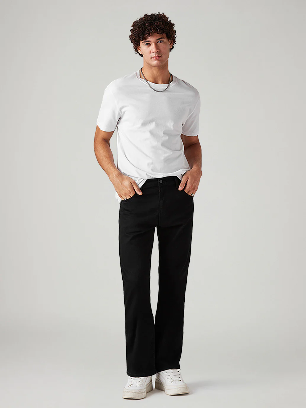 Men's 517 Black Bootcut Fit Mid Rise Jeans