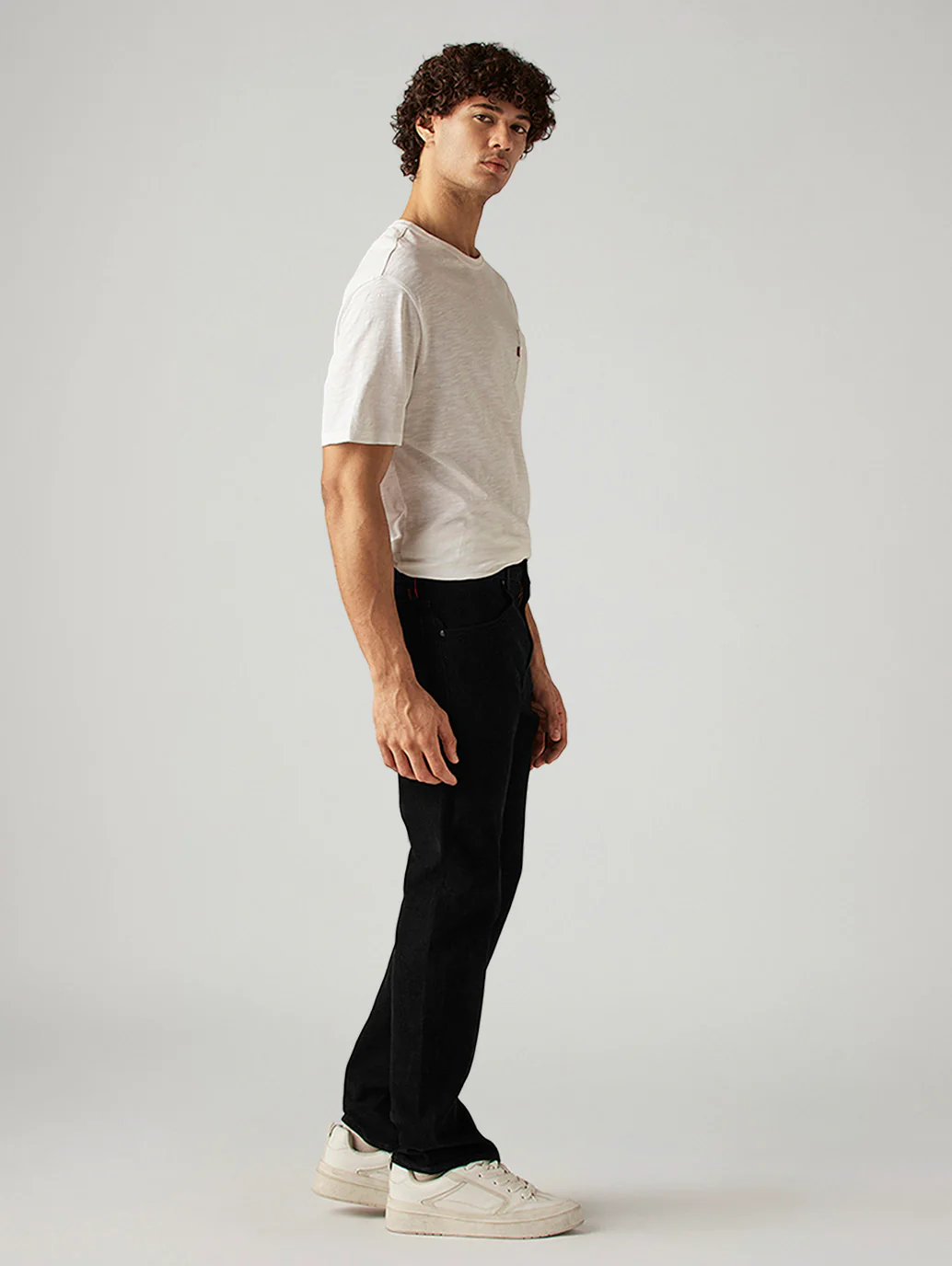 Men's 517 Black Bootcut Fit Mid Rise Redloop Jeans - Image 4