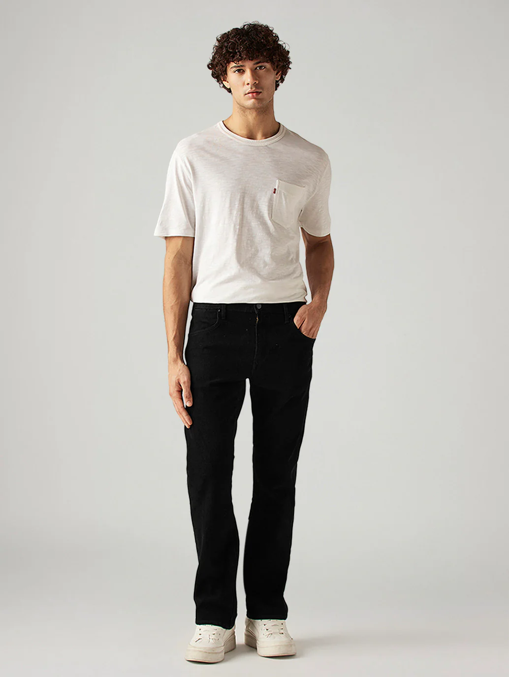 Men's 517 Black Bootcut Fit Mid Rise Redloop Jeans - Image 6