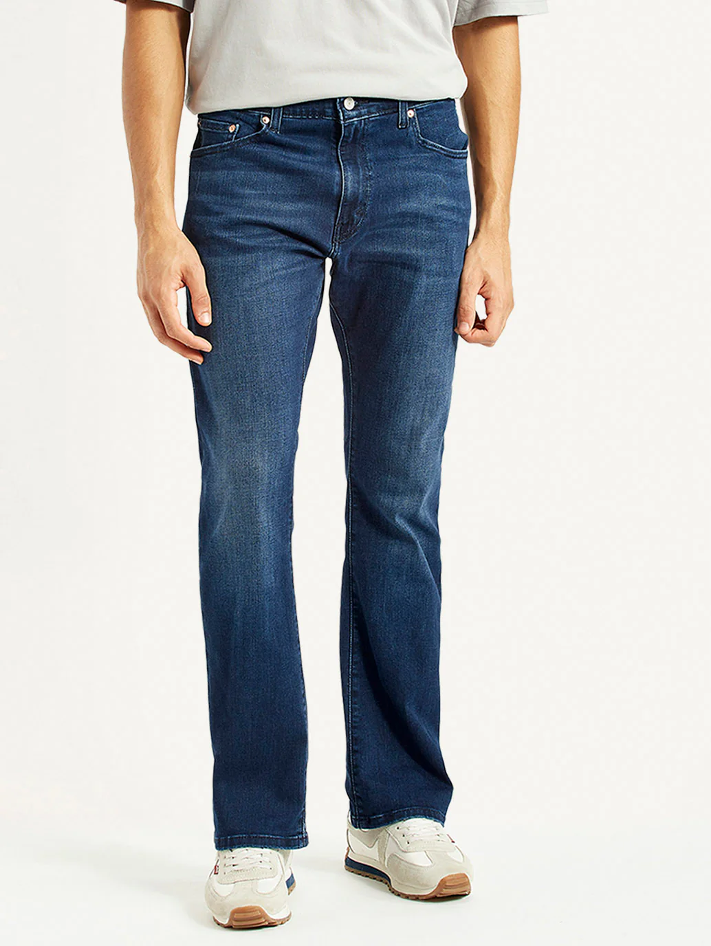 Men's 517 Blue Bootcut Fit Mid Rise Jeans - Image 3