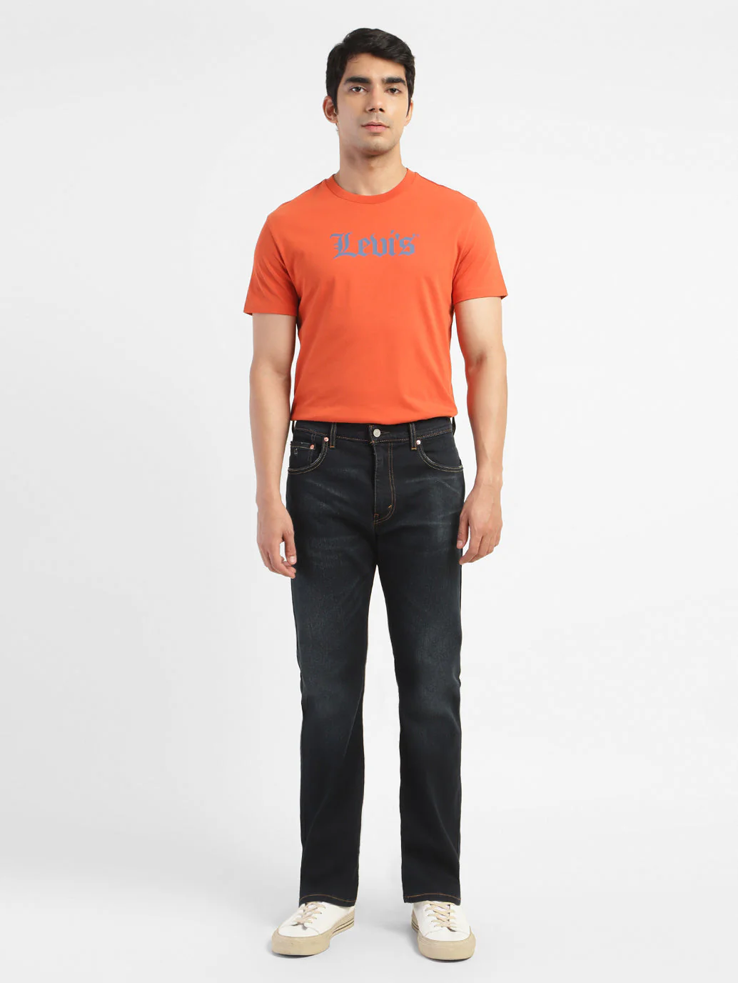 Men's 517 Blue Bootcut Fit Mid Rise Jeans - Image 7