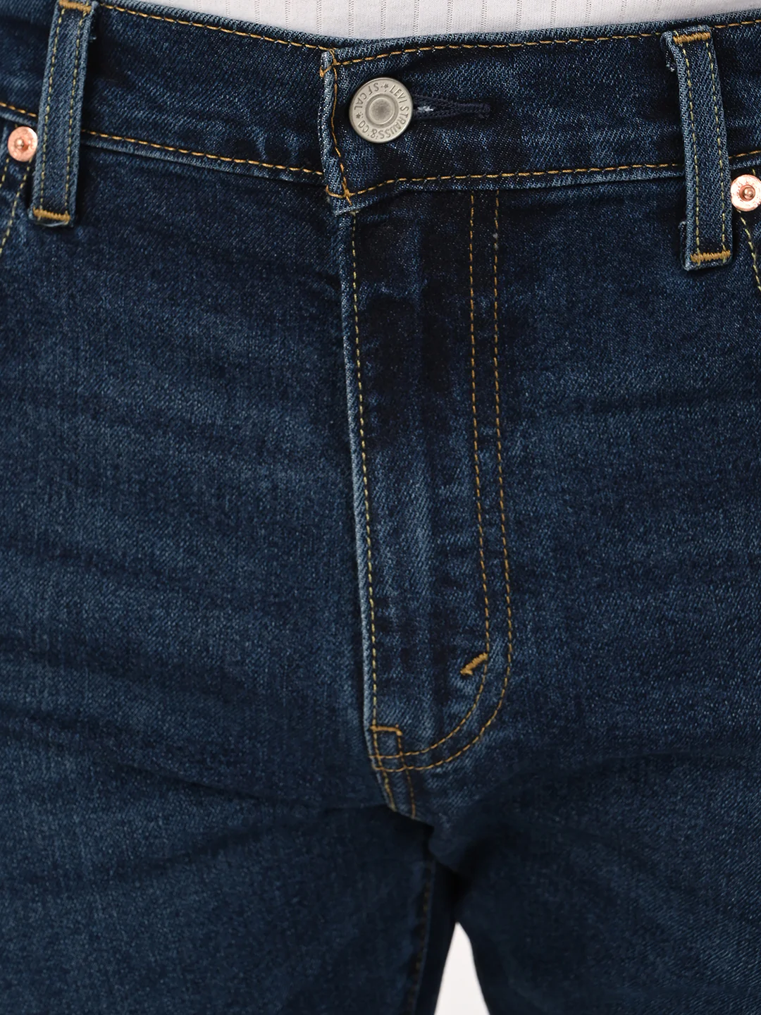 Men's 517 Dark Blue Bootcut Fit Mid Rise Jeans - Image 6