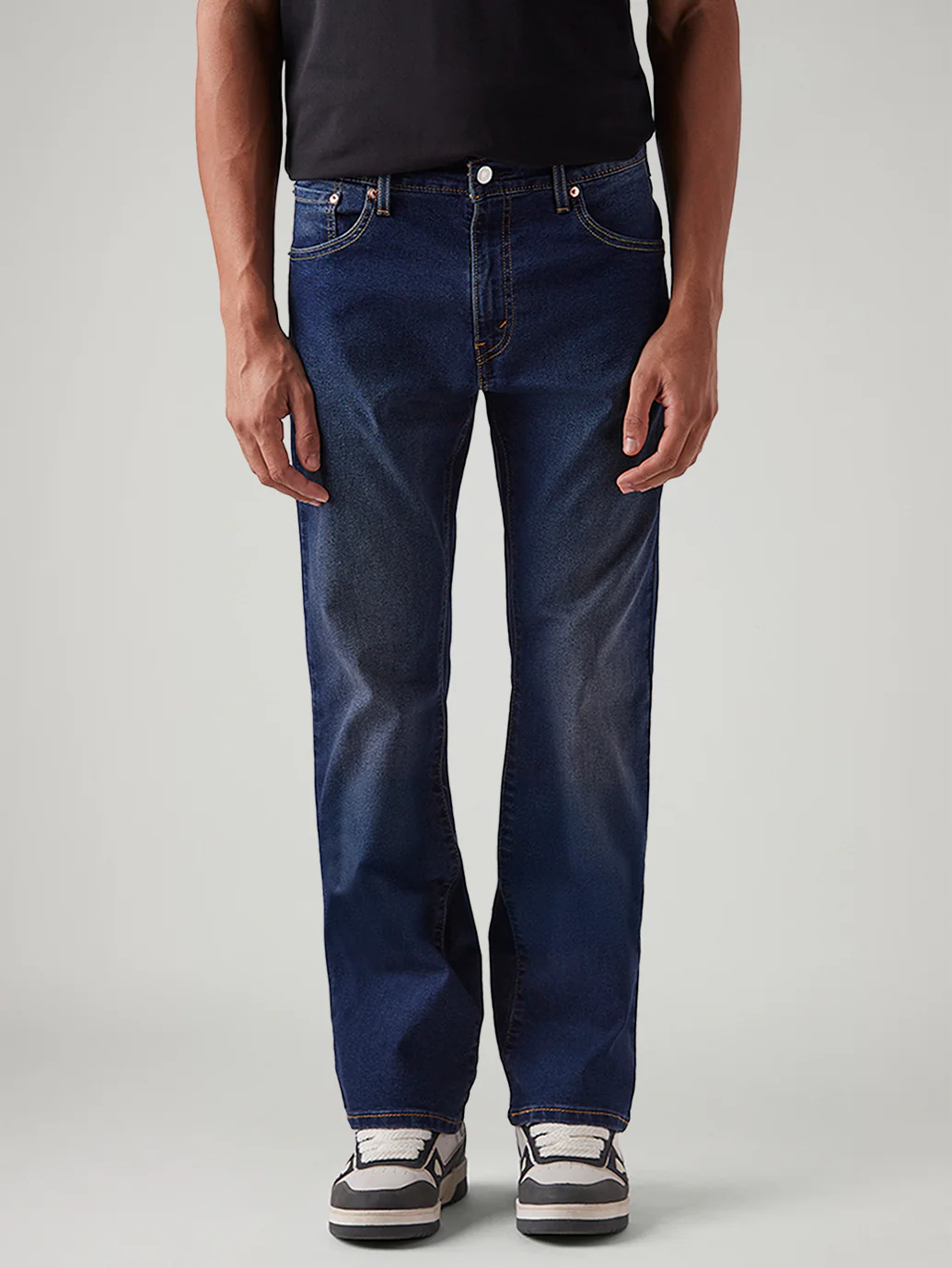 Men's 517 Dark Blue Bootcut Fit Mid Rise Tinted Jeans - Image 3