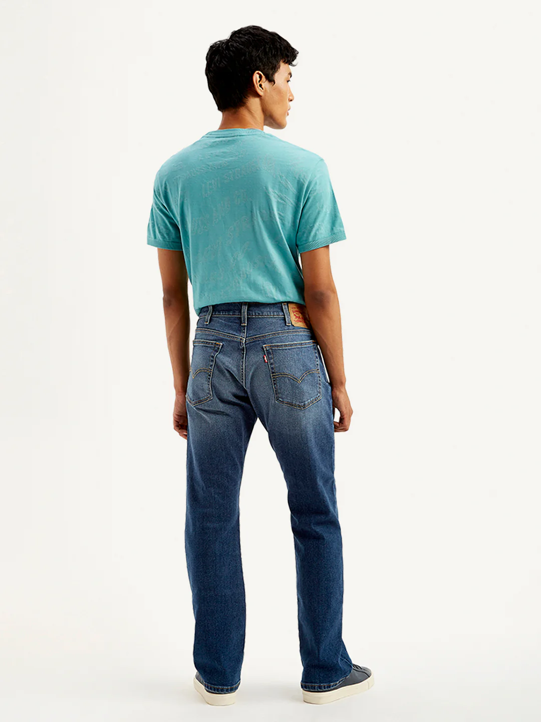 Men's 517 Dark Blue Bootcut Fit Mid Rise Jeans - Image 3