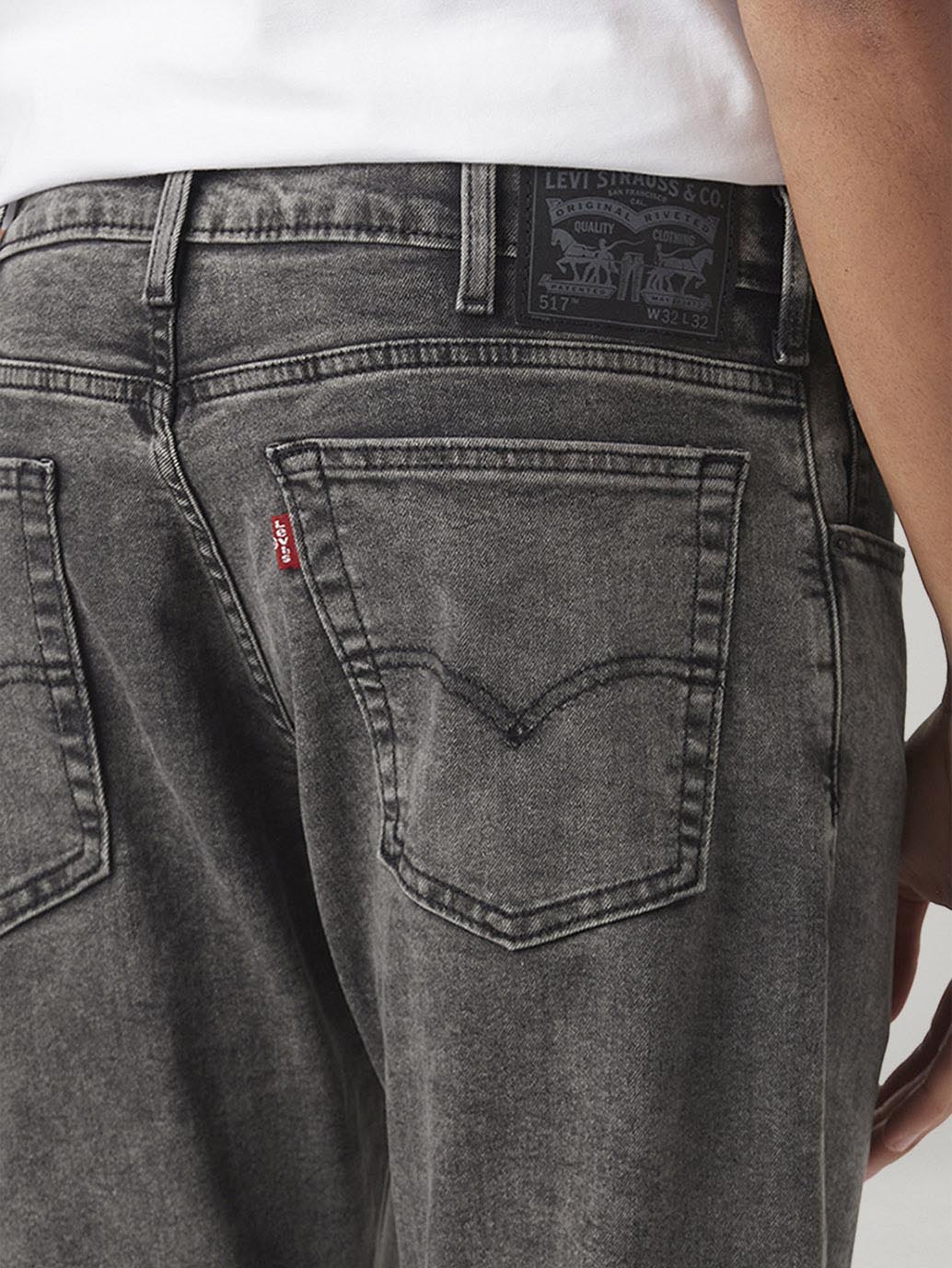 Men's 517 Charcoal Grey Bootcut Fit Mid Rise Jeans - Image 5