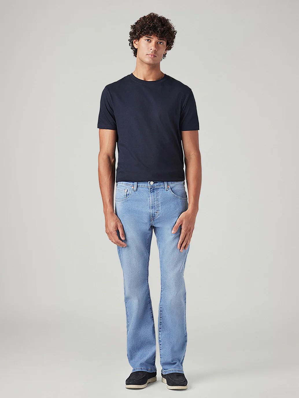 Men's 517 Light Blue Bootcut Fit Mid Rise Jeans - Image 2