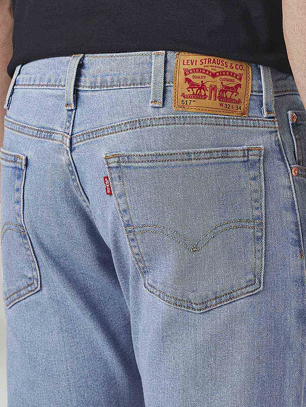 Mens 517 Mid rise Bootcut Fit Cotton Stretch Blend Jeans - Image 5