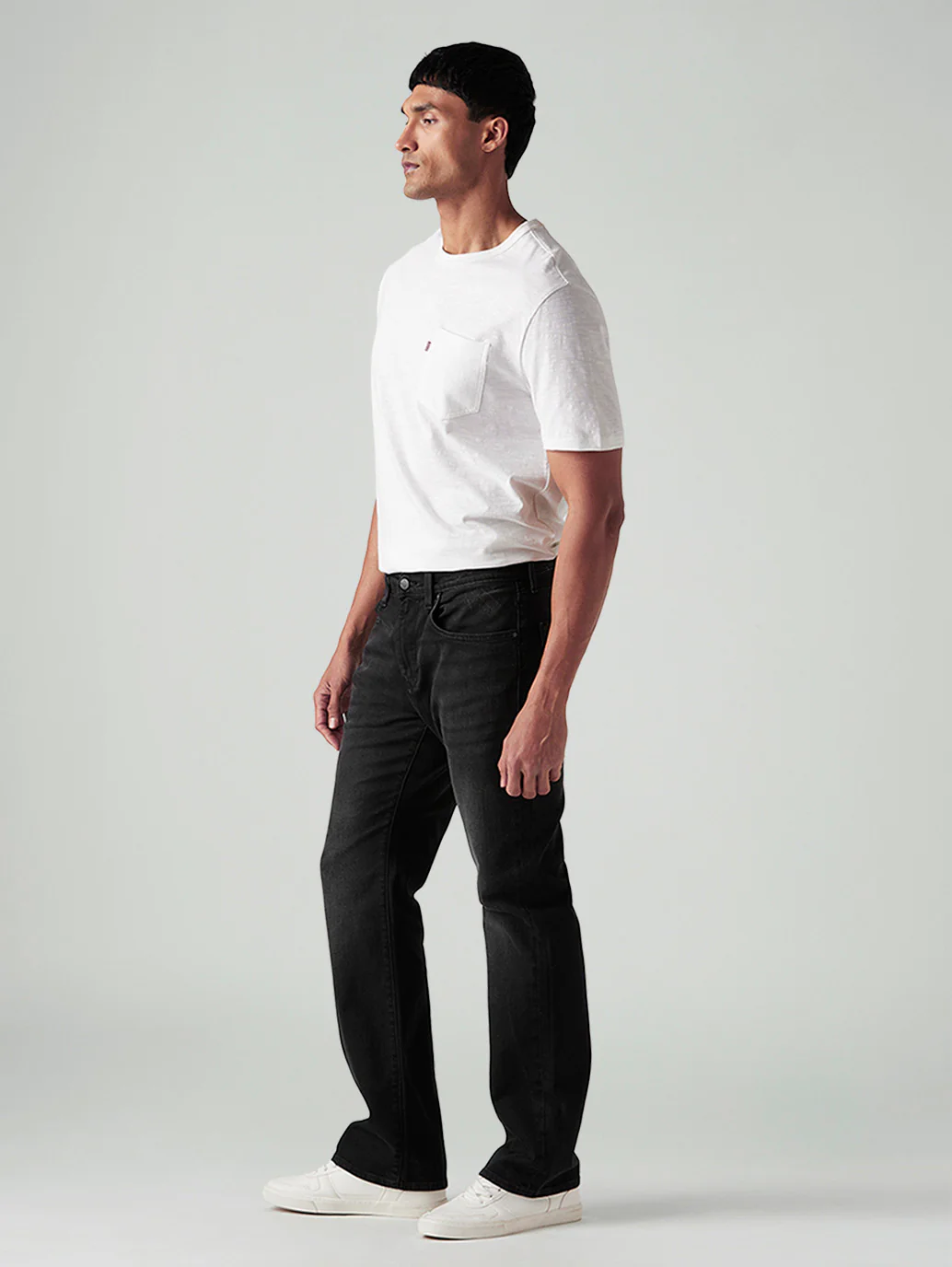Men's 527 Black Bootcut Fit Mid Rise Redloop Jeans - Image 7
