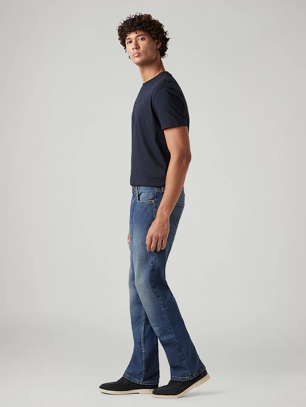 Men's 527 Blue Bootcut Fit Mid Rise Jeans - Image 6