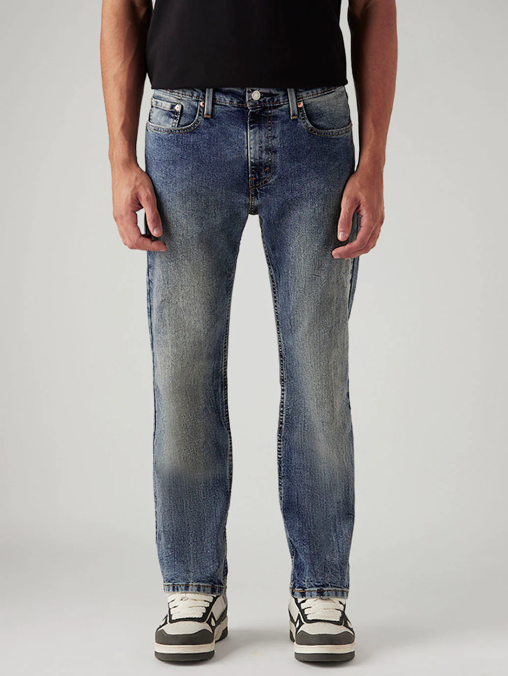Men's Tinted 527 Med Indigo Bootcut Mid Rise Jeans - Image 3