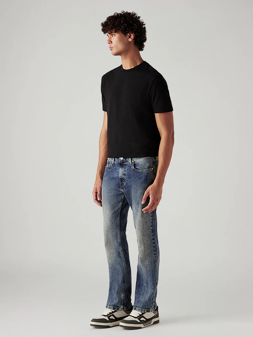 Men's Tinted 527 Med Indigo Bootcut Mid Rise Jeans - Image 7