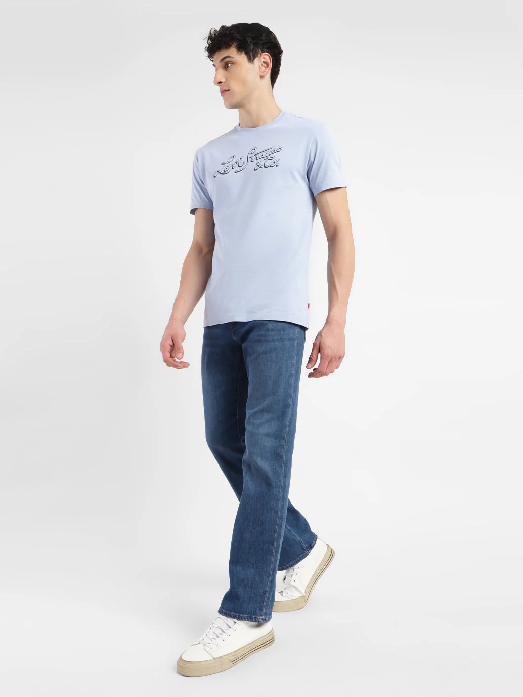 Men's 527 Blue Bootcut Fit Mid Rise Jeans - Image 2