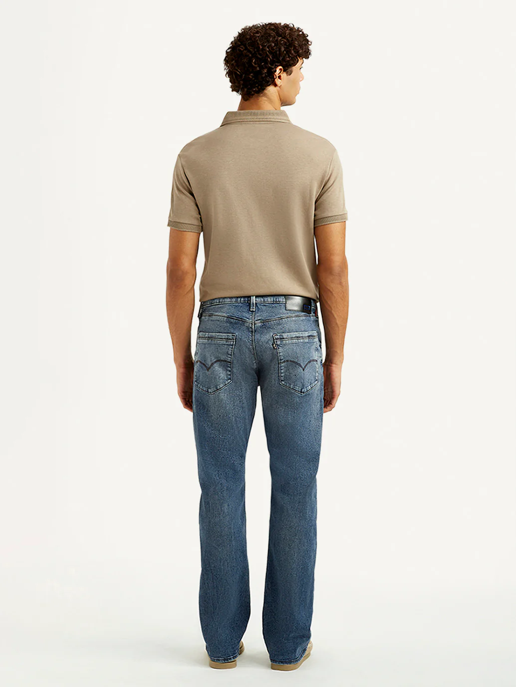 Men's Redloop 527 Blue Slim Bootcut Fit Mid Rise Jeans - Image 5