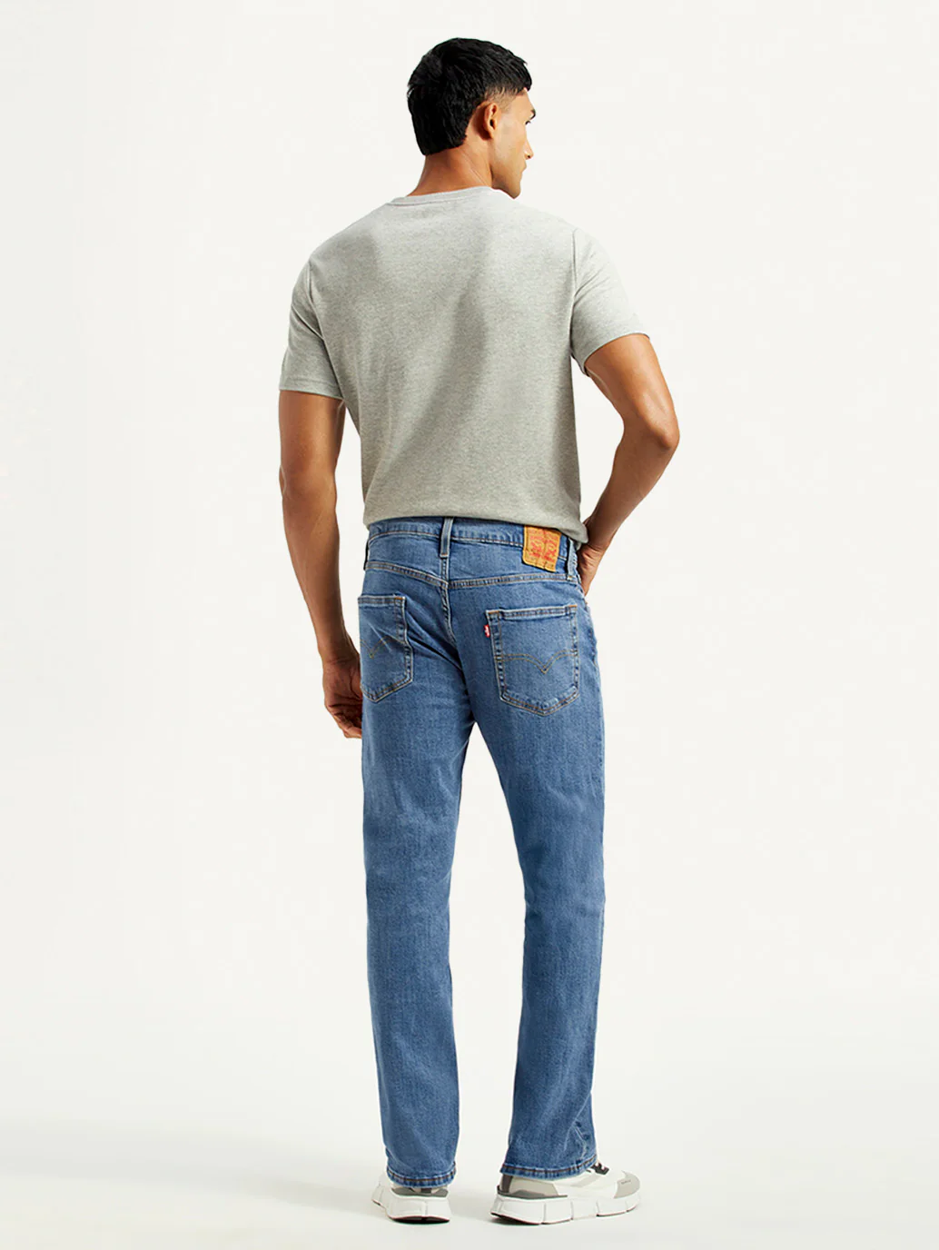 Men's 527 Med Indigo Bootcut Fit Mid Rise Jeans - Image 5
