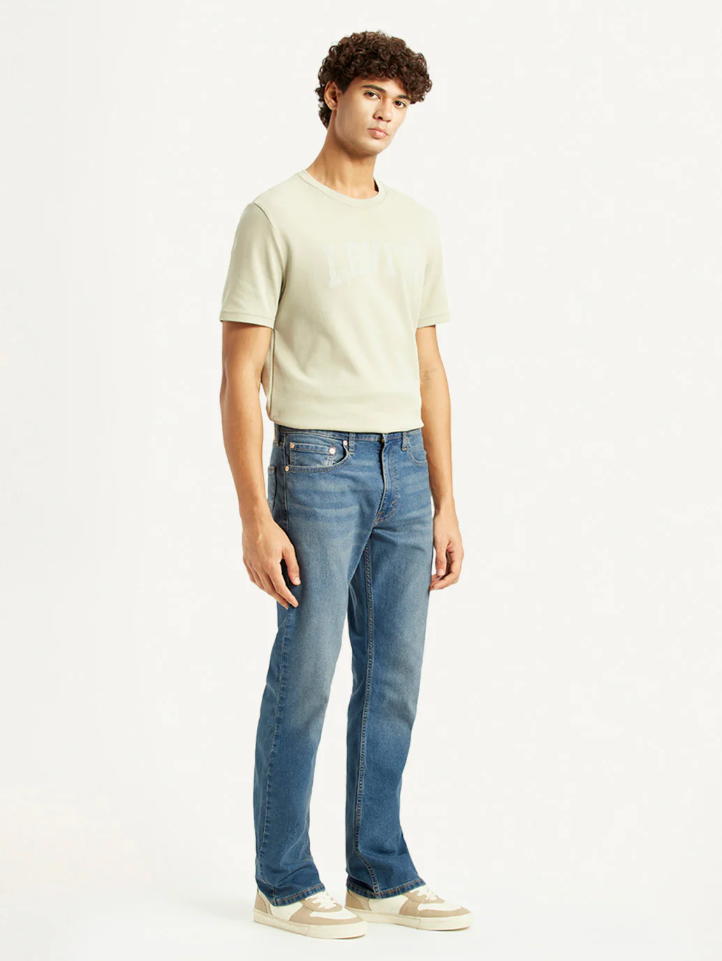 Men's 527 Mid Indigo Bootcut Fit Mid Rise Jeans - Image 5