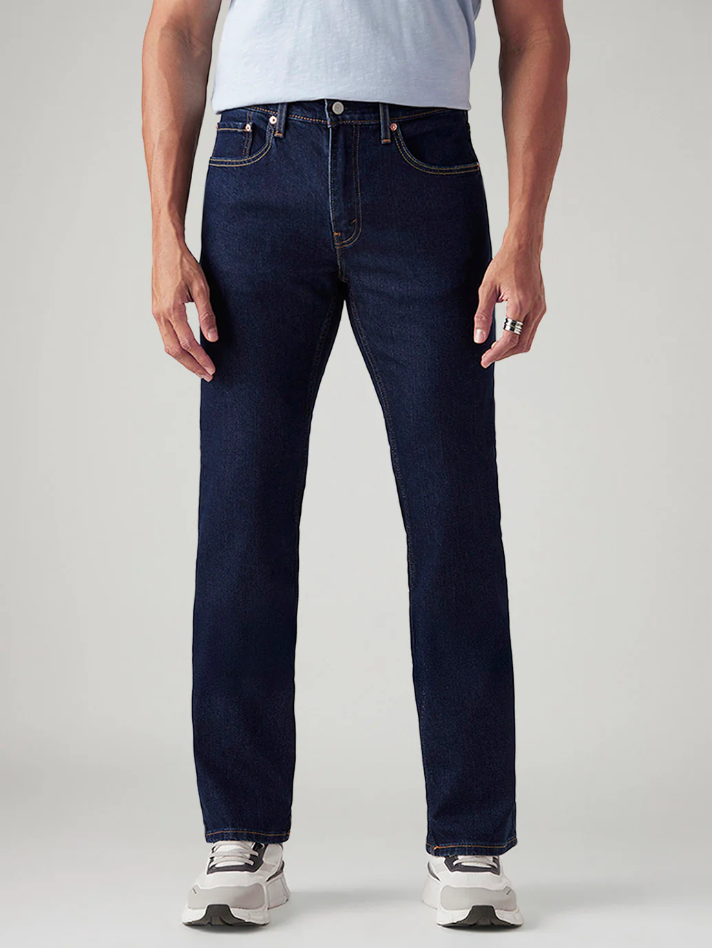 Men's 527 Dark Blue Bootcut Fit Mid Rise Jeans - Image 3