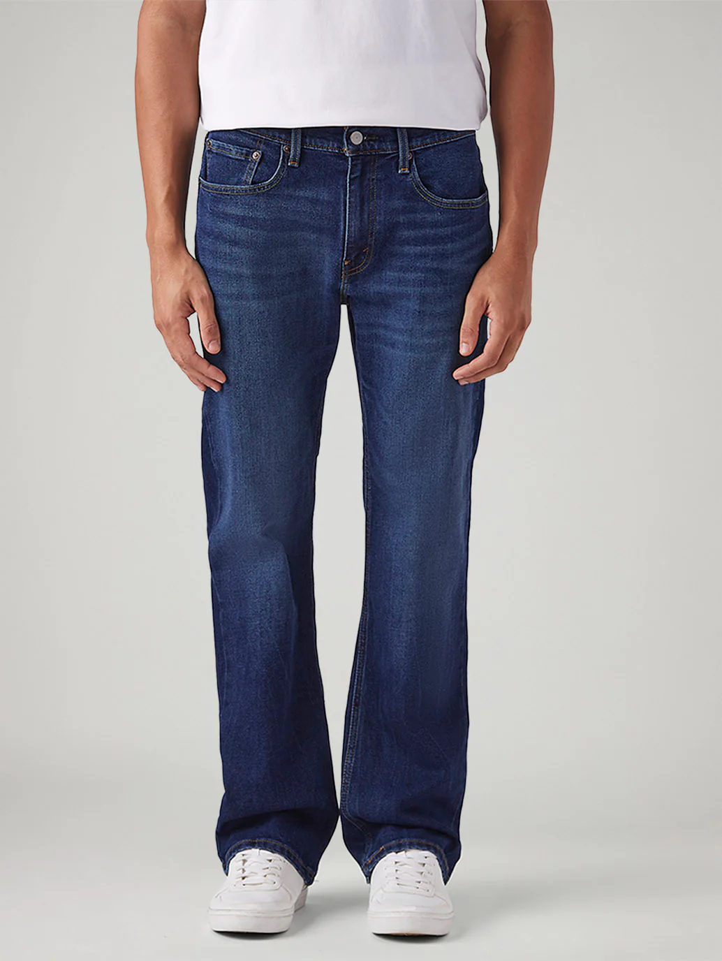 Men's 527 Dark Blue Bootcut Fit Mid Rise Jeans - Image 3