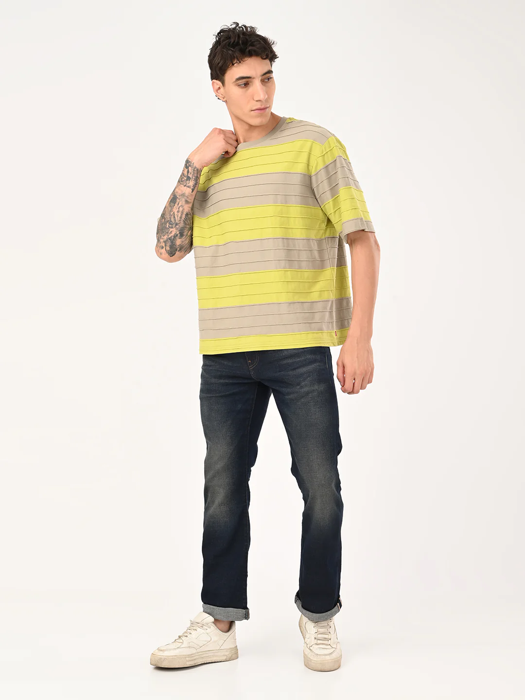 Men's 527 Dark Blue Bootcut Fit Mid Rise Jeans - Image 7