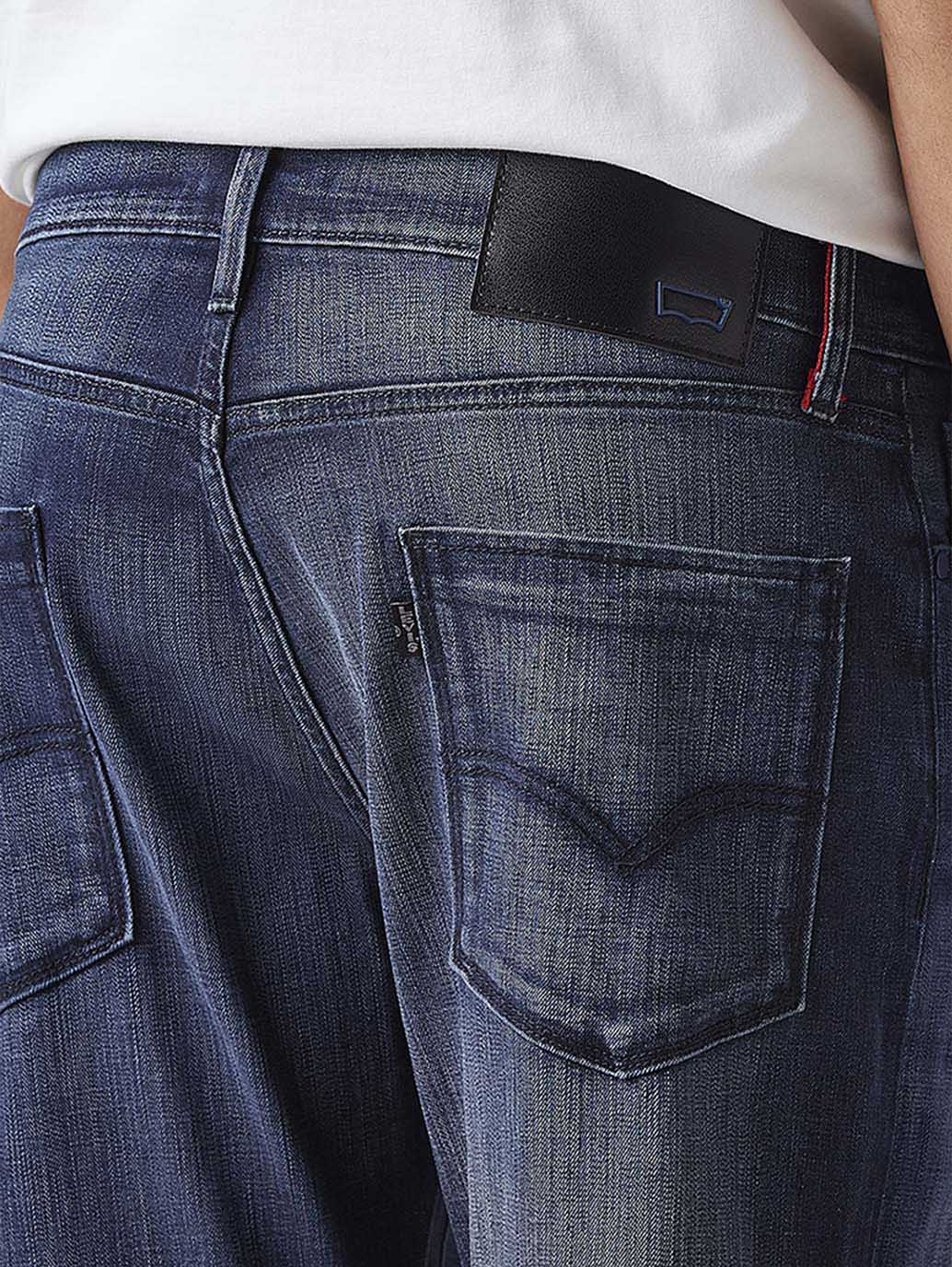 Men's 527 Dark Blue Bootcut Fit Mid Rise Redloop Jeans - Image 6