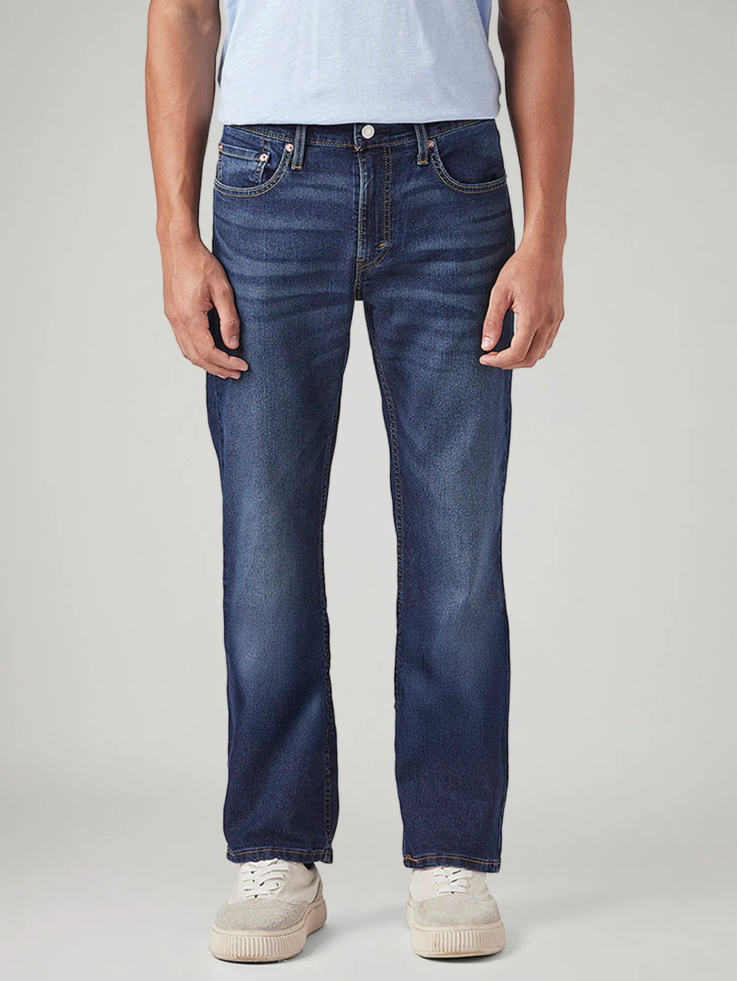Men's 527 Med Indigo Bootcut Fit Mid Rise Tinted Jeans - Image 3