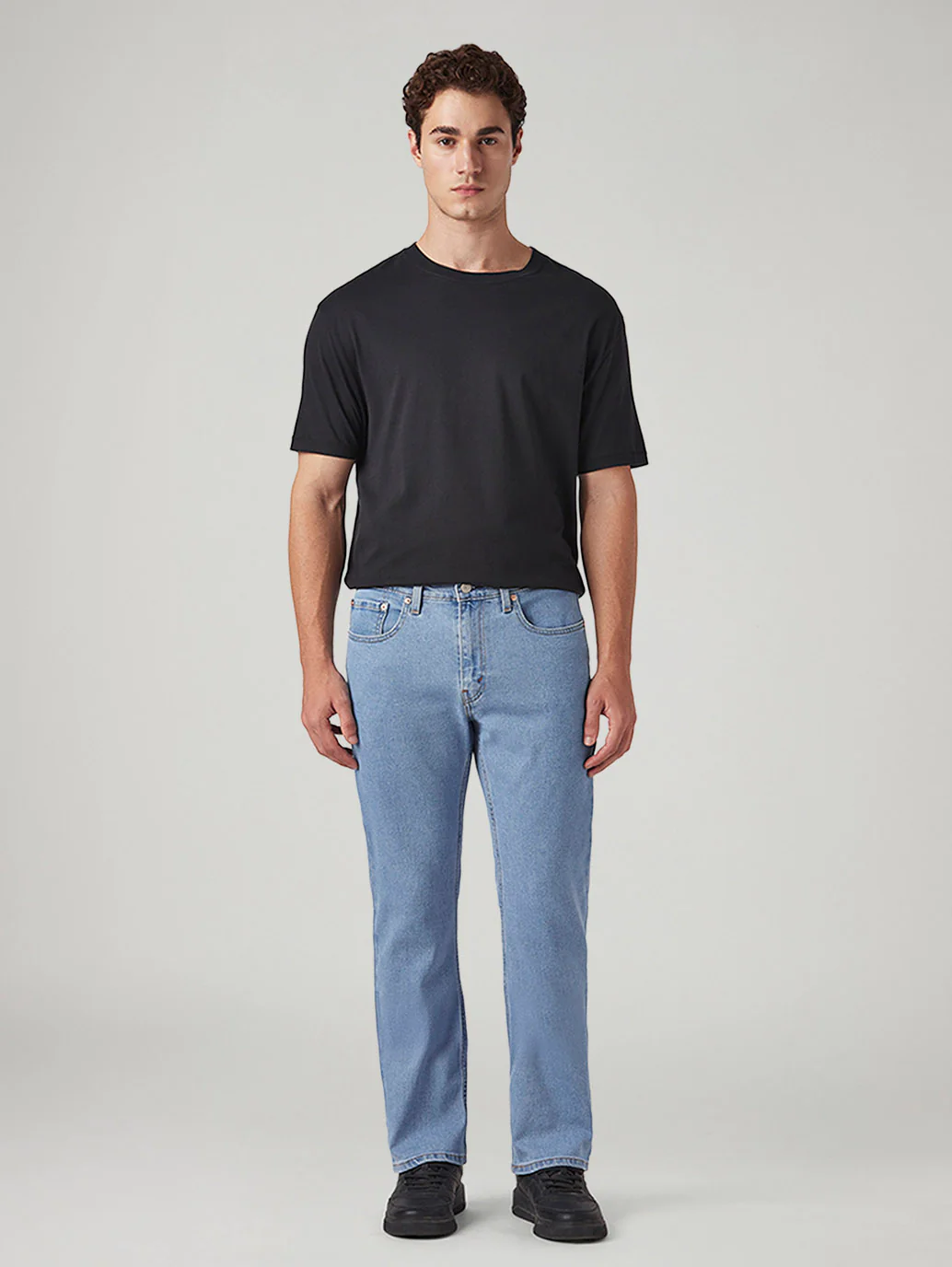 Mens 527 Mid Rise Bootcut Fit Cotton Stretch Blend Jeans