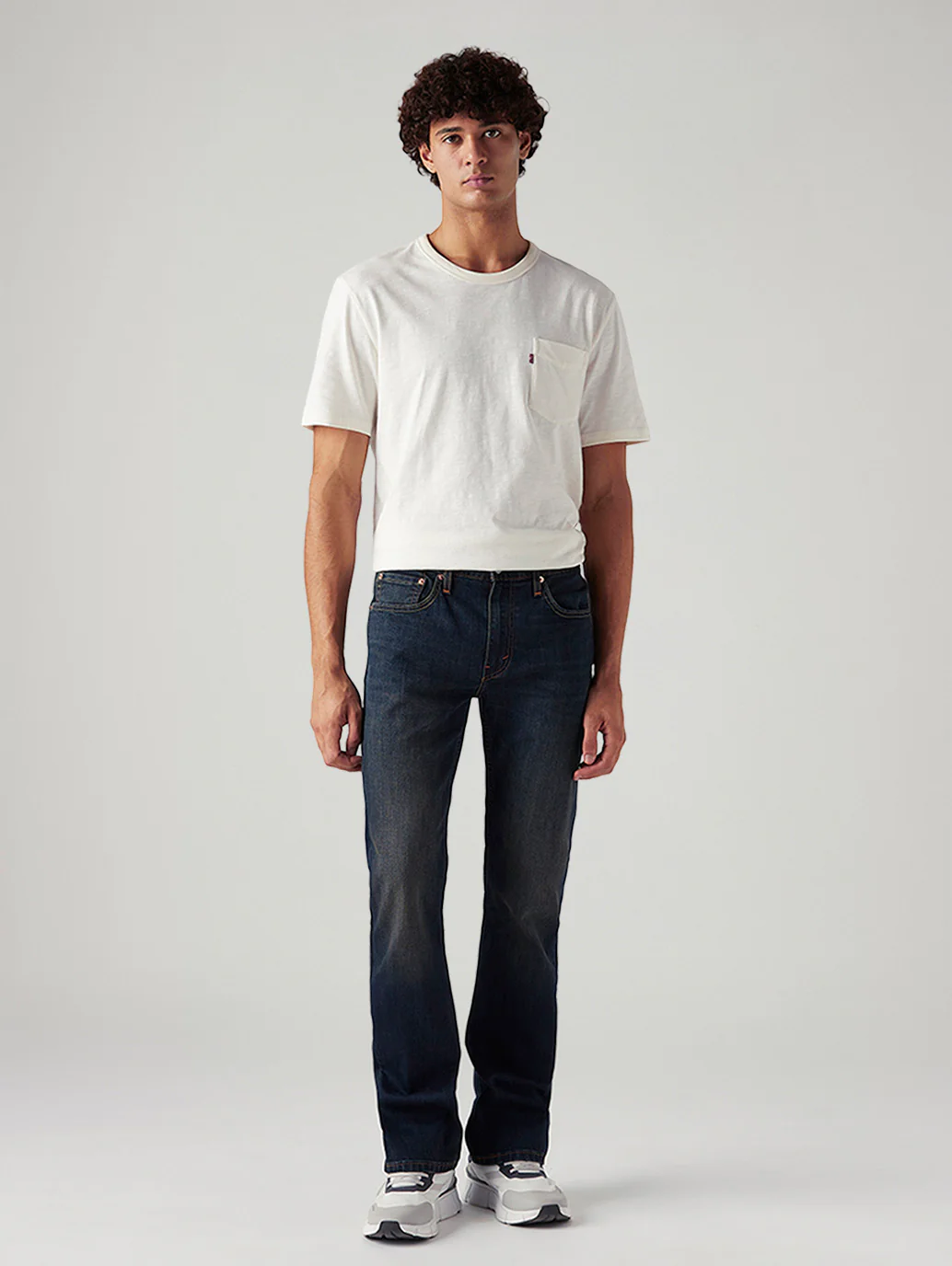 Men's Tinted 527 Navy Bootcut Mid Rise Jeans - Image 7