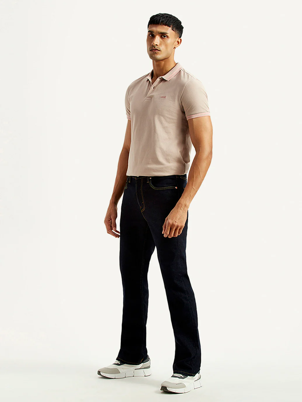 Men's 527 Navy Slim Bootcut Fit Mid Rise Jeans - Image 6