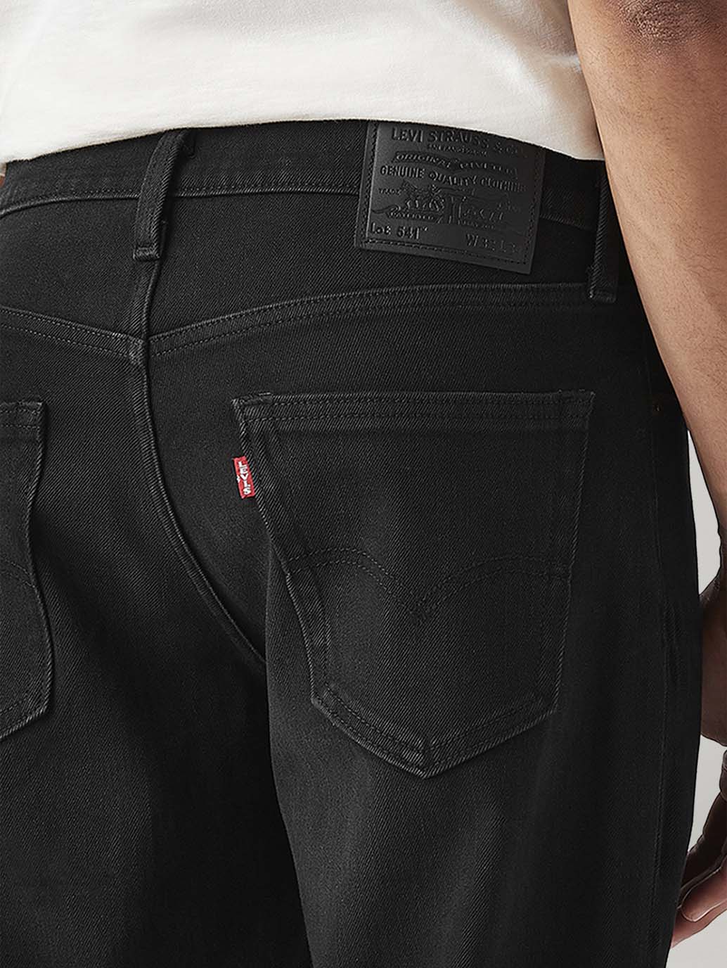 Men's 541 Black Athletic Tapered Fit Mid Rise Jeans - Image 5
