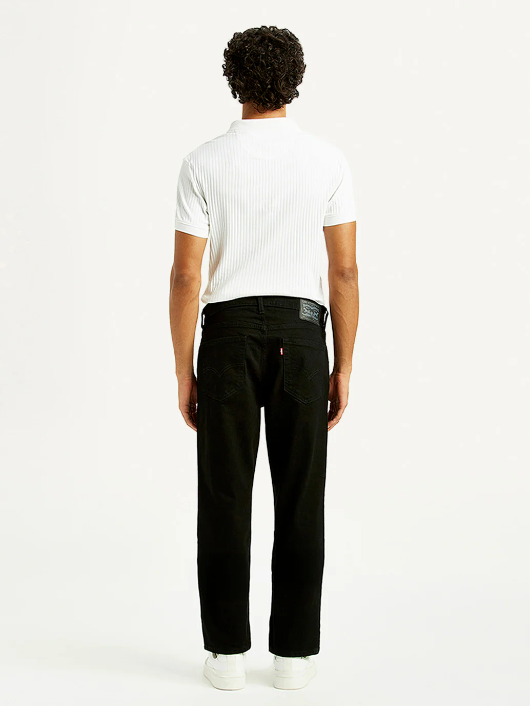 Men's 541 Black Athletic Tapered Fit Mid Rise Jeans - Image 3