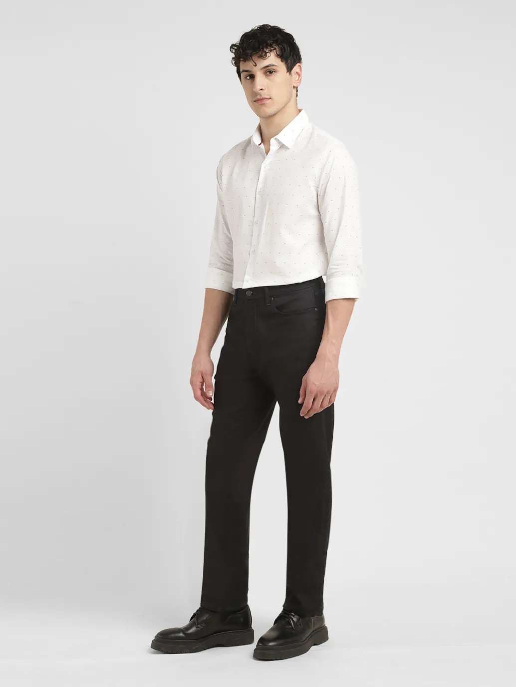 Men's Redloop 541 Black Athletic Tapered Fit Mid Rise Jeans - Image 8