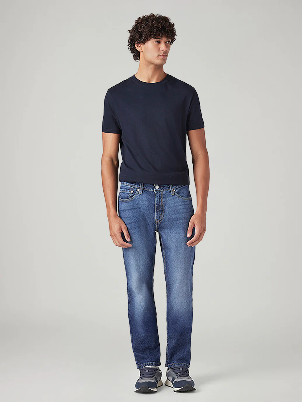 Men's 541 Blue Athletic Tapered Fit Mid Rise Jeans - Image 2
