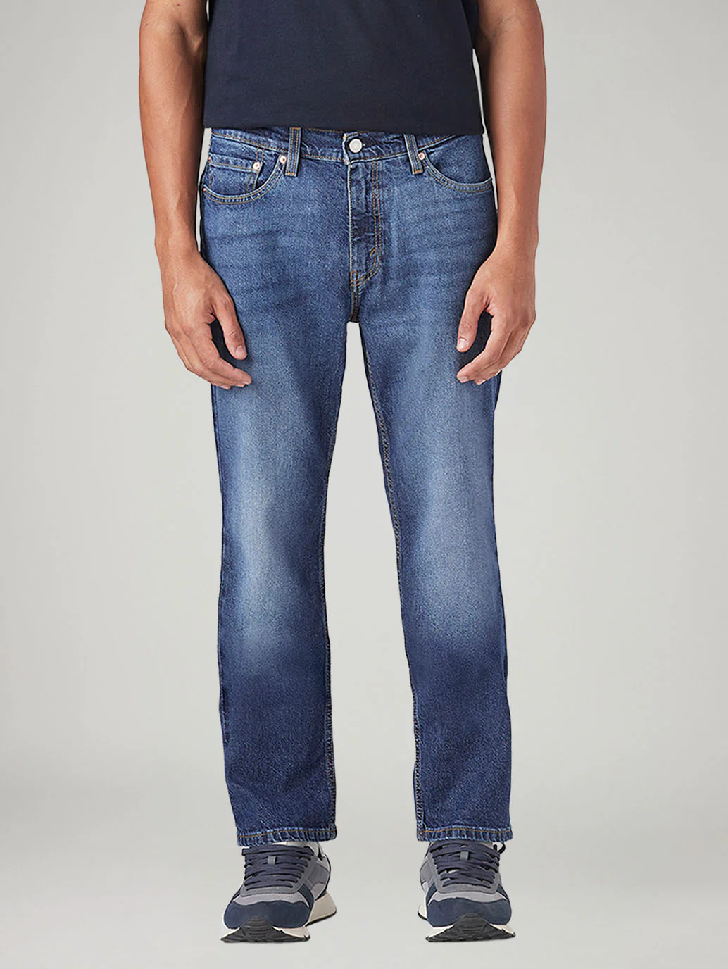 Men's 541 Blue Athletic Tapered Fit Mid Rise Jeans - Image 3
