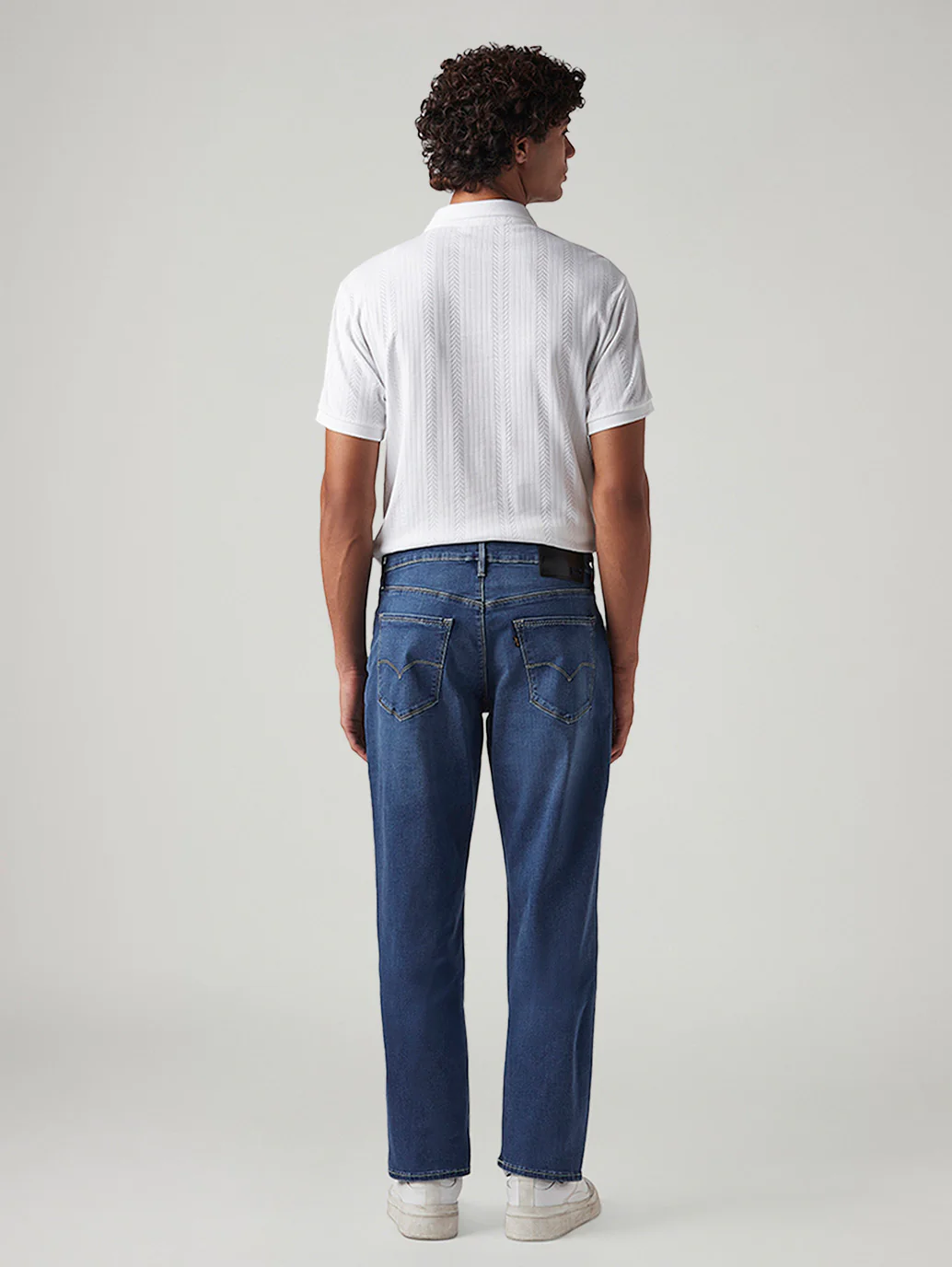Men's 541 Blue Athletic Tapered Fit Mid Rise Redloop Jeans - Image 4