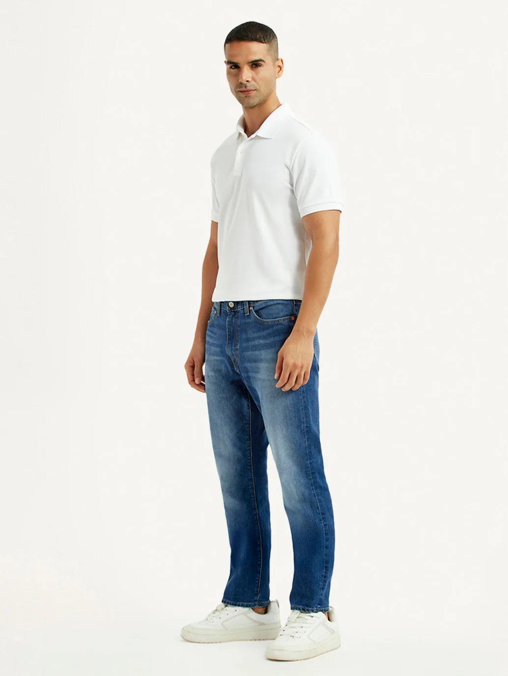 Men's 541 Blue Regular Tapered Fit Mid Rise Jeans - Image 6