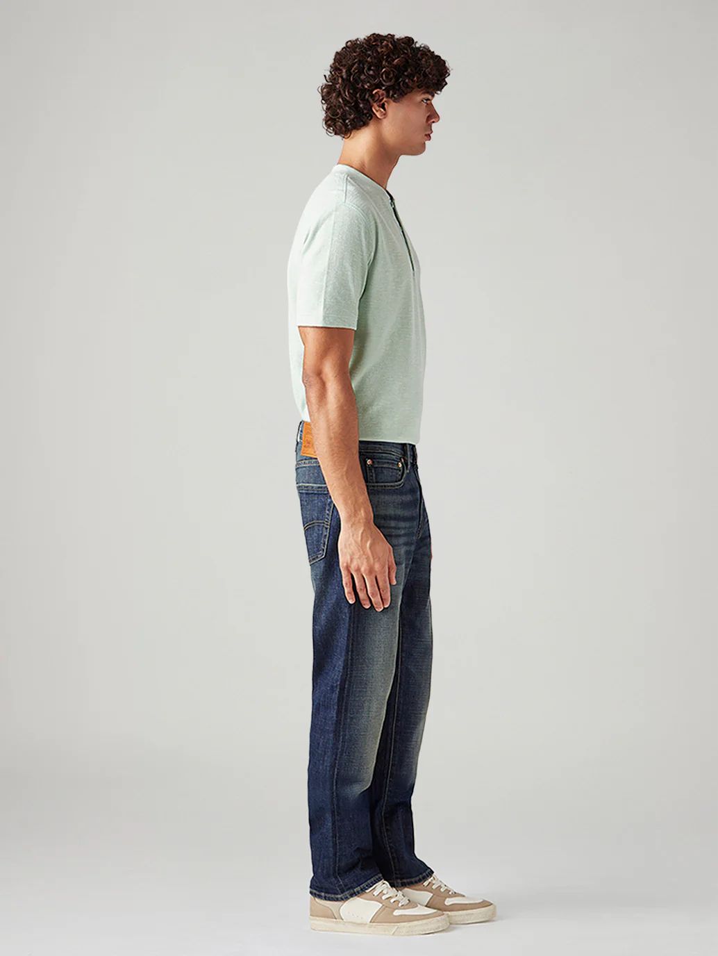 Men's 541 Dark Indigo Athletic Tapered Fit Mid Rise Selvedge Jeans - Image 6