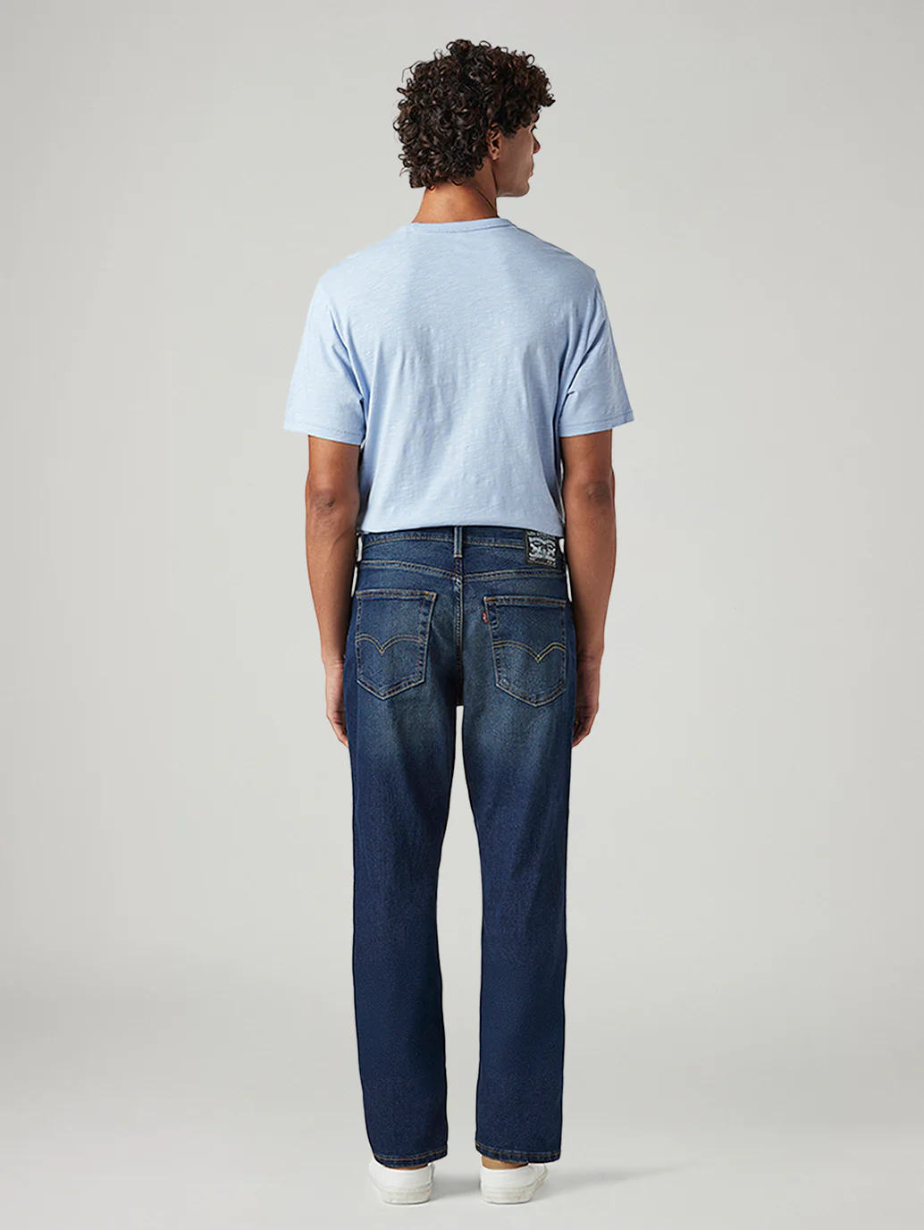 Men's 541 Dark Blue Athletic Tapered Fit Mid Rise Tinted Jeans - Image 4
